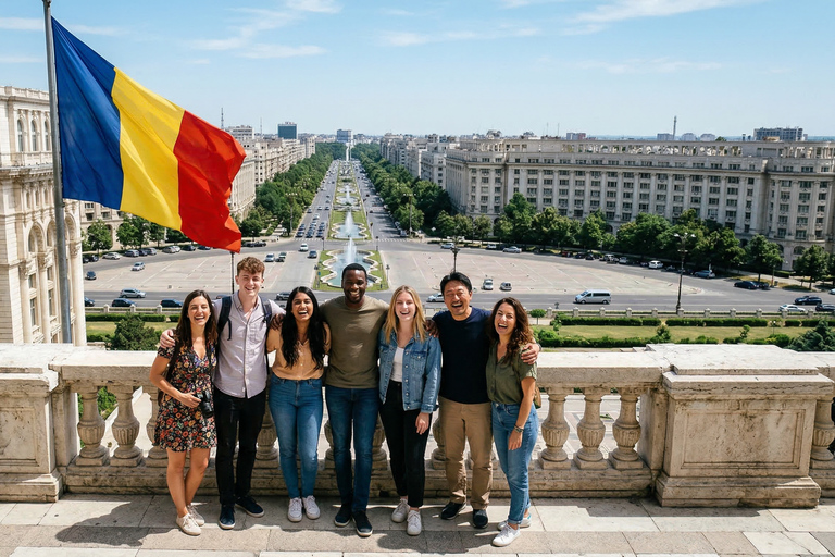 Bucharest: Parliament, Ceausescu Mansion & Village Museum COACH TOUR Audio guide in 24 languages