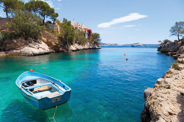 Mallorca: Passeio de catamarã de 2 horas pelo litoral e pelas Ilhas MalgratDe Playa Tora - à Tarde