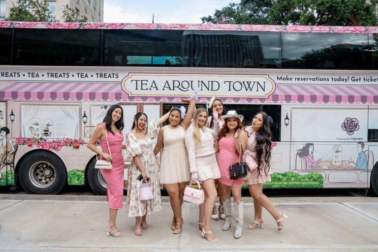 Houston: Tea Around Town® Afternoon Tea Bus TourLuxe Admission