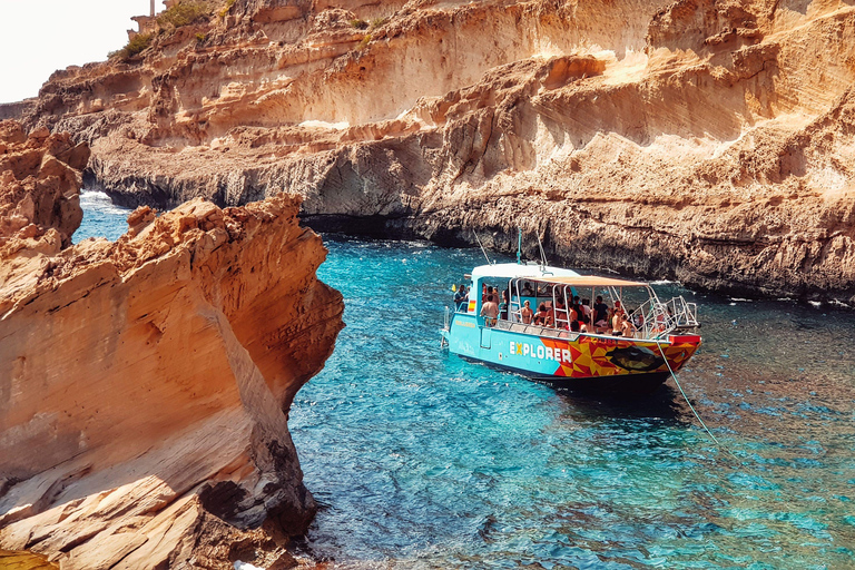 Mallorca: Caves, Cliffs, and Coves Boat Trip Tour with Santa Ponsa Pier Meeting Point 1:45pm