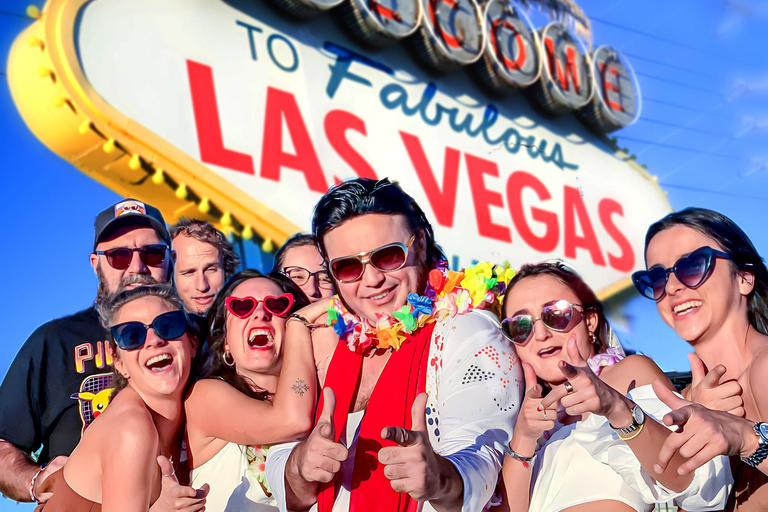 Las Vegas: Elvis Bruiloft met Las Vegas Teken Inclusief Foto&#039;s