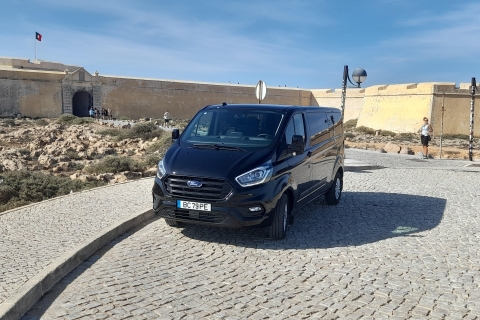 Privétransfer van Algarve naar Lissabon per minibus