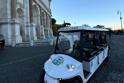 Rome: Private Golf Cart Tour in 3hours with Food Tasting
