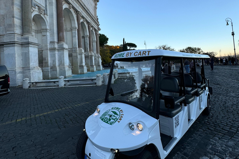 Rome: Private Golf Cart Tour in 3hours with Food Tasting