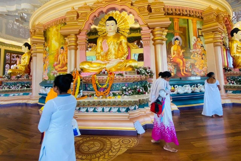 Depuis Ella : visite du temple et du monastère de Mahamevnawa