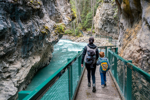 Passeio particular de bicicleta e caminhada: Banff a Johnston CanyonECycling e Trek Privados: Banff até Johnston Canyon