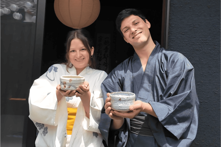 Kyoto: 100% Private Tea Ceremony, Calligraphy, and Kimono All-in-One Cultural Experiences Includes a Local Kyoto Walk