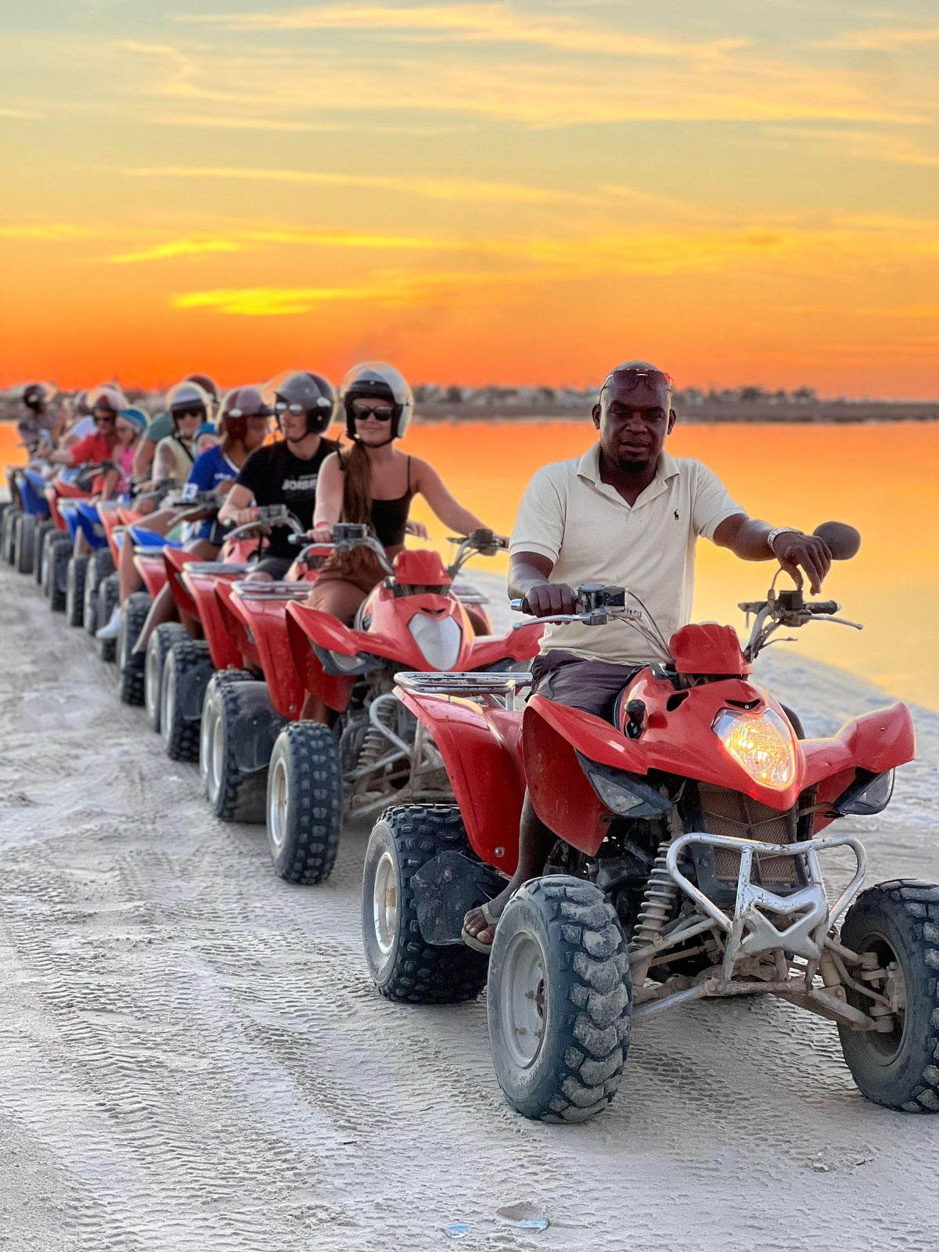 Djerba: 1,5-stündige Quad-Tour zur Insel der rosa Flamingos