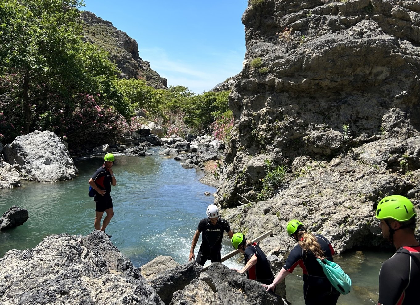Fra Plakias: Guidet flodtrekking i Kourtaliotiko-slugten