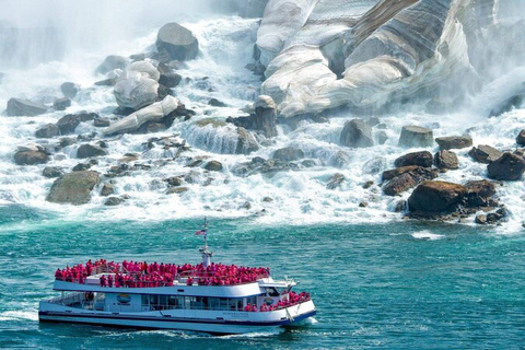 Visite des chutes du Niagara au départ des chutes du Niagara, CanadaExcursion aux chutes du Niagara avec bateau, voyage, Skylon et déjeuner