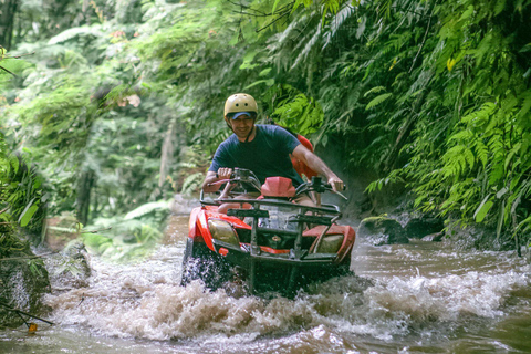 Bali: Real Temple Run Cave Quad Adventure & Jungle Trails ATV Tandem + Hotel Transfer