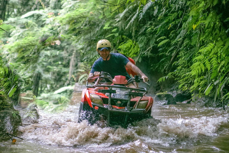 Bali: Real Temple Run Cave Quad Adventure & Jungle Trails ATV Tandem + Hotel Transfer