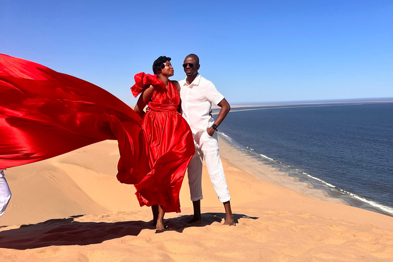 Swakopmund: Flying Dress Photoshoot in the Desert