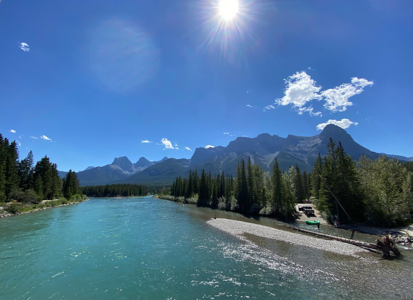 Canmore: Rocky Mountain – 1,5 times naturskøn tur med flåde på Bow River