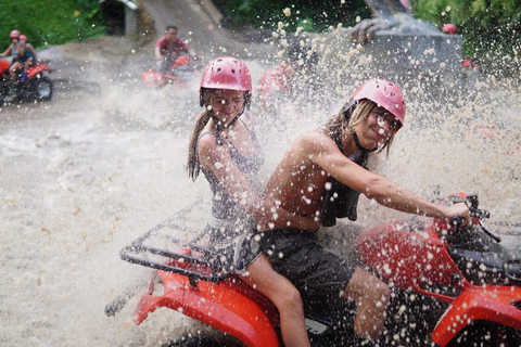 Ubud ATV through River, Cave, Waterfall & Rafting Package Rafting without Shuttle ( Optional with SHUTTLE AVAILABLE )