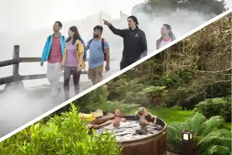 Auckland: Excursão de um dia a Rotorua, incluindo TePuia e banheiras de hidromassagem no Secret Spot