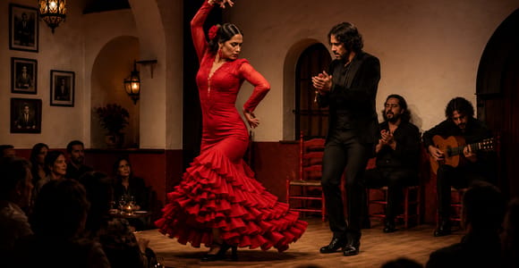 Malaga: Walking Tour + Flamenco Show Ticket
