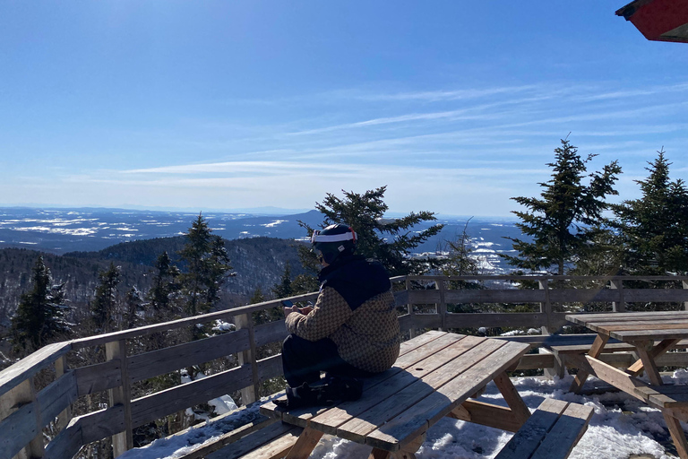 Montreal: Canadian Forest Guided Tour by Snowmobile Snowmobile for One Person