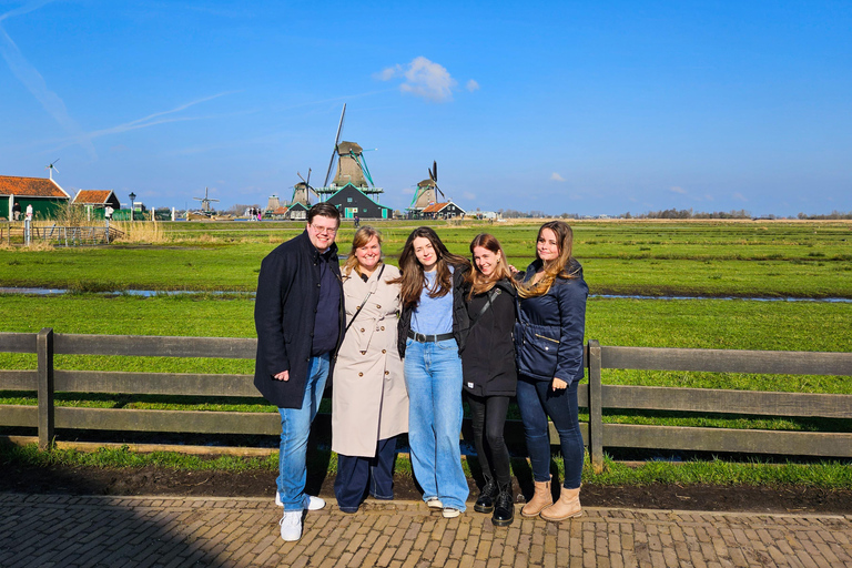 Amsterdam: Tour guidato dal vivo di Zaanse Schans e degustazione di formaggiGiro in spagnolo