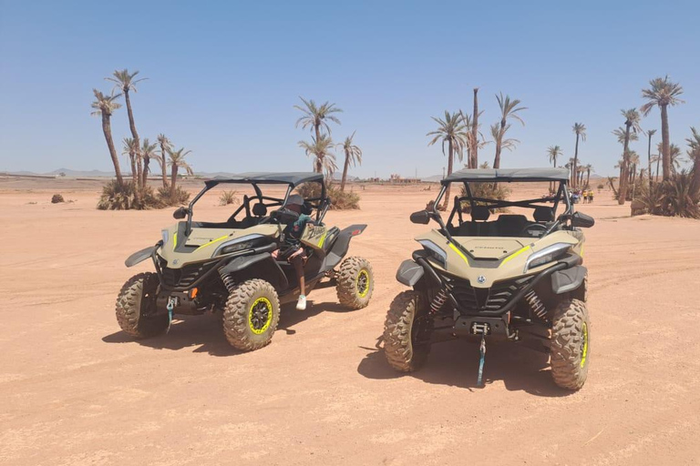 Marrakech: Tour Buggy 1000cc In Palm Oasis en Jbilat Woestijn