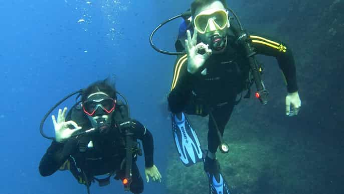 Malta: Pierwsze nurkowanie po francusku