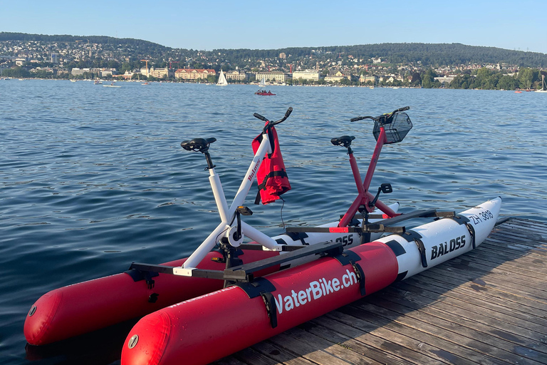 Waterbike op het meer van ZürichWaterfietstocht op het meer van Zürich - Tandem voor de hele dag