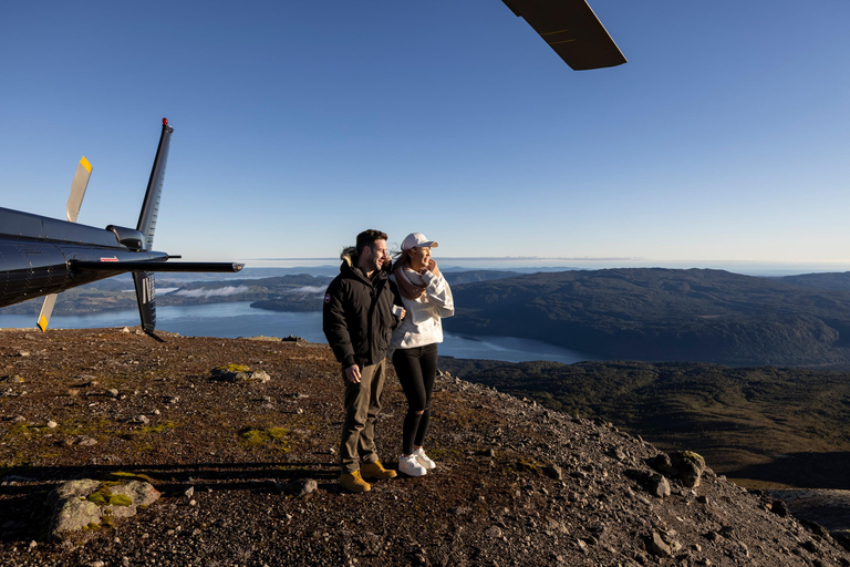 Rotorua: Hubschrauberflug und geführter Rundgang auf dem Mt. Tarawera