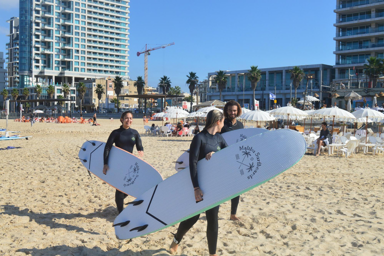 Tel Awiw: wypożyczalnia desek surfingowych lub boogie w Beach ClubWynajem deski Boogie