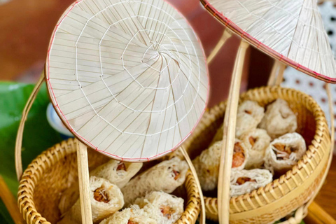 Aula de culinária em Hue: os melhores restaurantes locais com Madame ThuAula de culinária em Hue sem recolha e mercado local