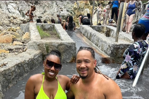 St Lucia Sulphur Springs Tour in Vulkaan &amp; WatervalSt Lucia Sulphur Springs Drive-in vulkaantour en waterval