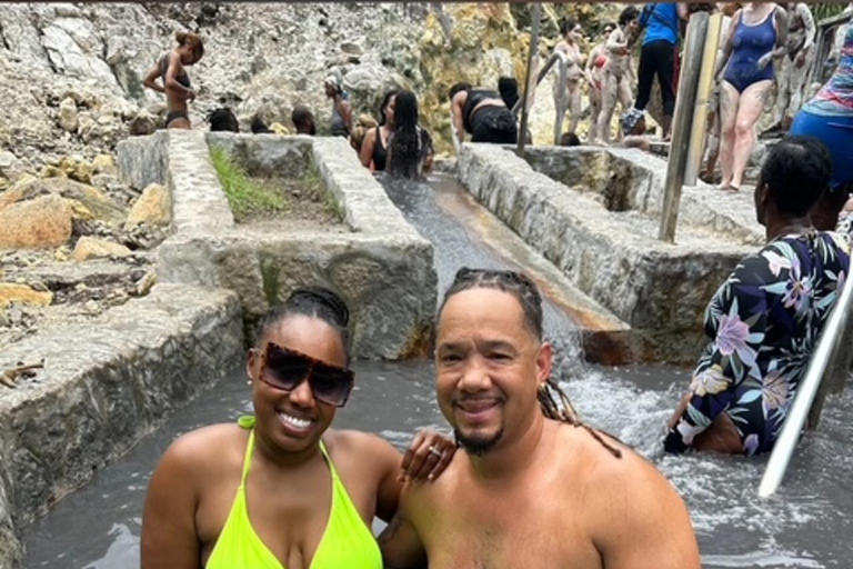 St Lucia Sulphur Springs Tour in Vulkaan &amp; WatervalSt Lucia Sulphur Springs Drive-in vulkaantour en waterval