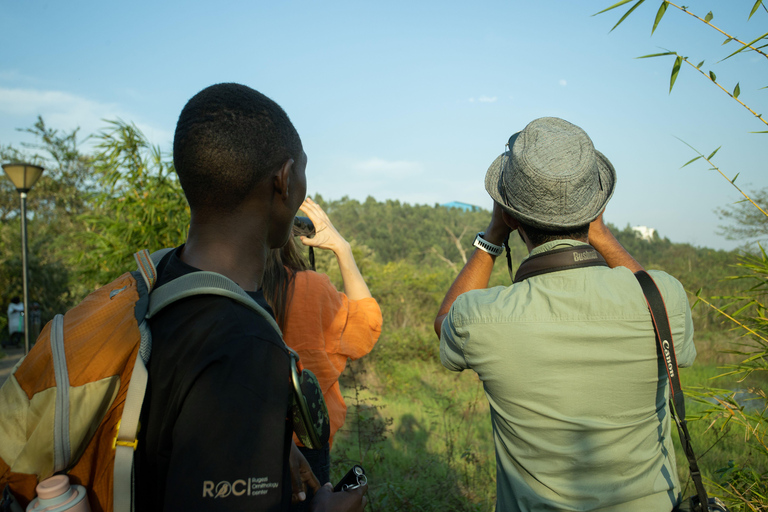 Observation des oiseaux dans l&#039;éco-parc de Kigali