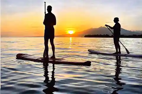 Sunrise Stand Up Paddle Board With Drone Shoot