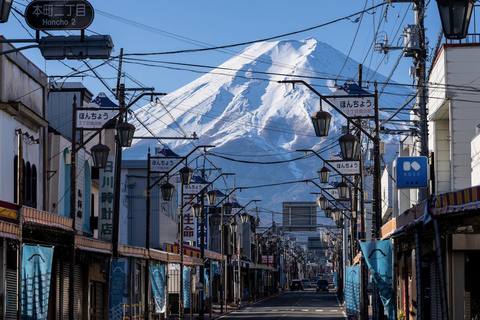 Tokyo : Excursion d'une journée à la 5e station du Mont Fuji, dans la région du Fuji et à Kawaguchiko8:20 Rendez-vous au bureau de poste de Shinjuku