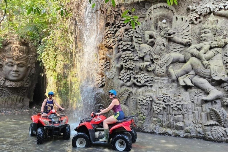 Ubud: Quad ATV Gorilla Cave, Legong Tunnel & Mud Adventure Single ATV - 50 Minutes (Meeting Point)