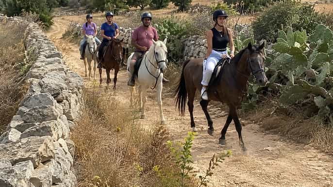 Passeio Panorâmico a Cavalo pela Natureza de Malta