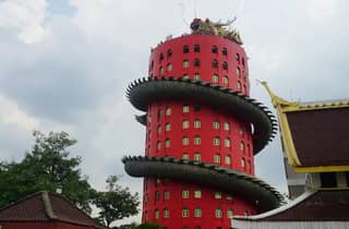 Von Bangkok: Don Wai Markt, Wat Samphran & Lotus Café Tour