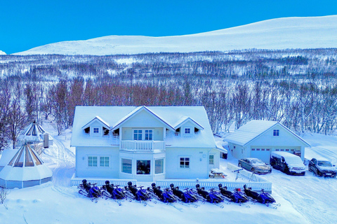 Da Tromsø: Tour guidato in motoslitta delle Alpi di Lyngen