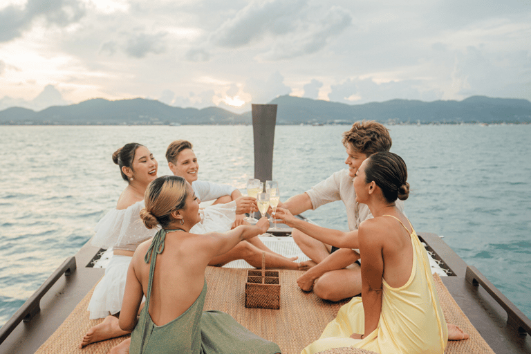 Phuket: Experiência de luxo em um barco de cauda longa para passear pelas ilhasRodada da tarde (das 14h30 às 19h)