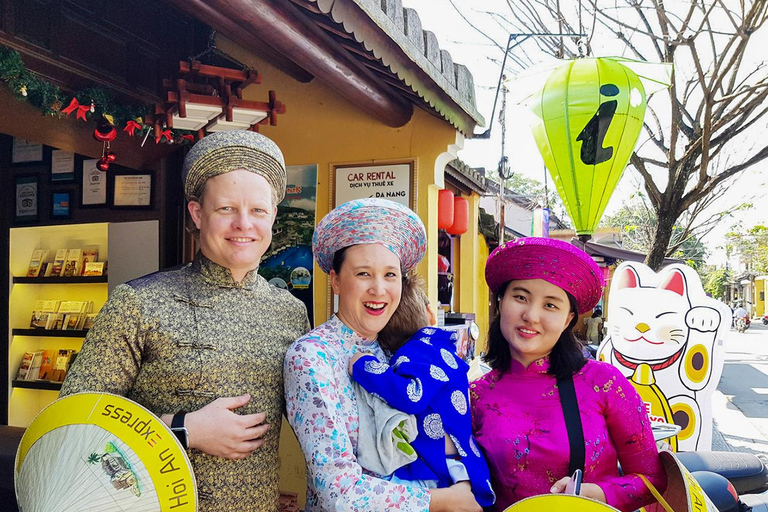 Hoi An Cyclo Tour en vietnamien traditionnel Ao DaiVisite privée