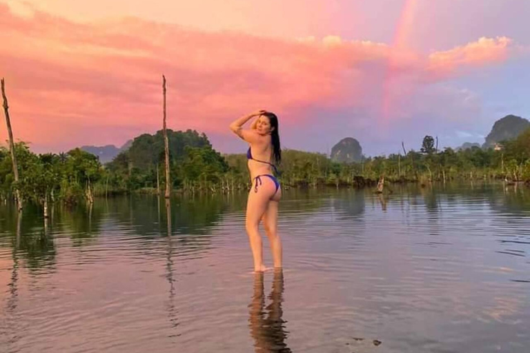 Krabi: Mirror Lake Golden Hour Kayak & Ao Nang Night Market Option 4: Private Sunset Tour