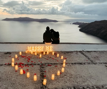 Santorini: Romantic Proposal with Caldera View