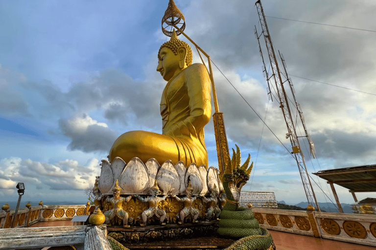 Krabi : Visite du temple de la grotte du tigre au coucher du soleil