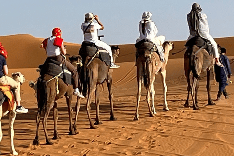 From Marrakech: 4-Day Camel Ride & Sahara Camp Experience From Marrakech : 4 days desert group tour (luxury camp)