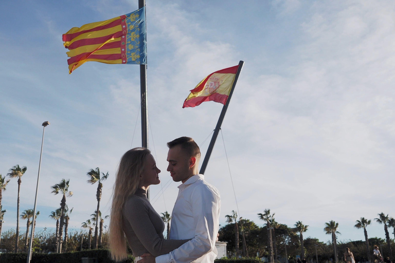 Valencia: Fotoshooting am Strand mit Profifotograf