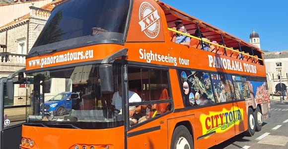 Dubrovnik: Stadt Hop On Hop Off Bus mit 3 Touroptionen