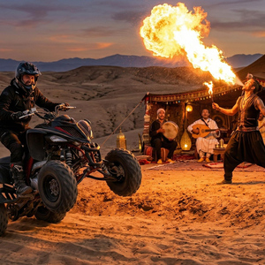 Marrakech: Agafay Desert Quad Bike, Camel Ride & Dinner Show