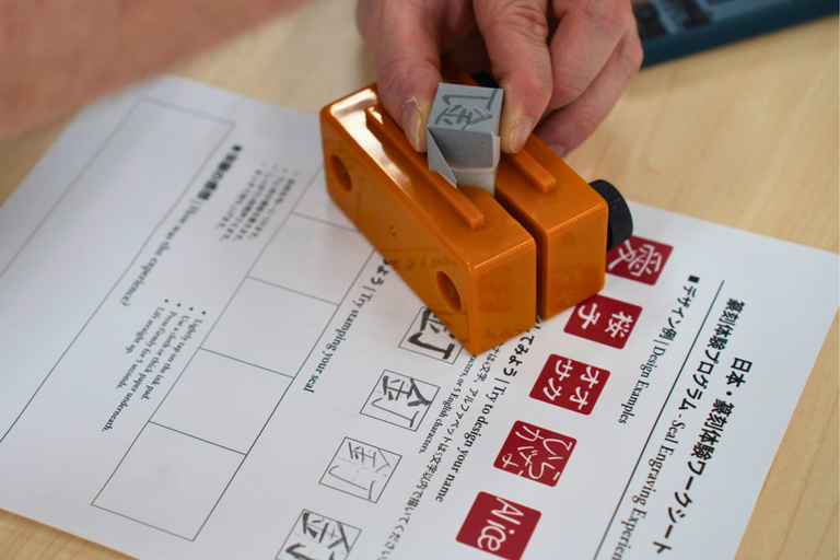 Stamp engraving workshop in Osaka