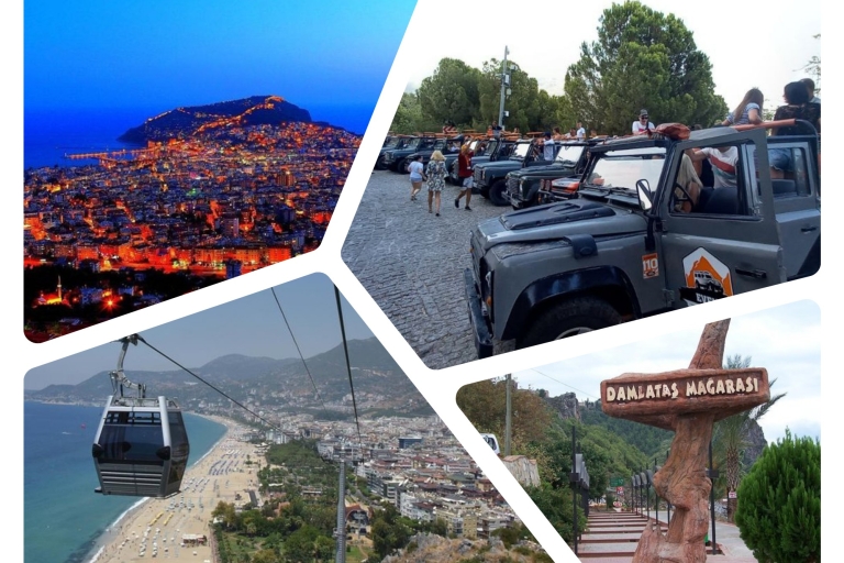 Alanya : Excursion en jeep, téléphérique et visites de la ville