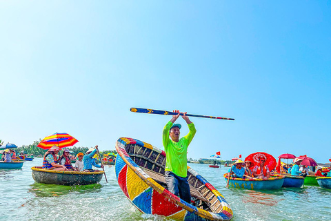 Hoi An: boottocht met Cam Thanh-mandKaartje voor de mandboot met hoteltransfers